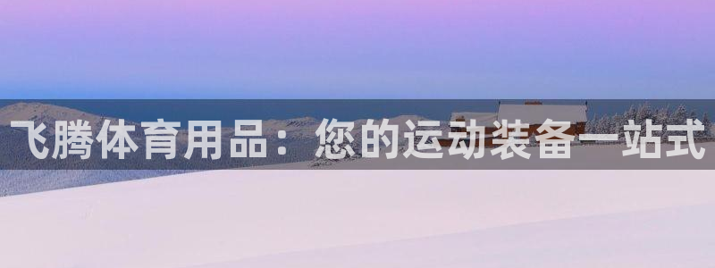 欧陆娱乐平台登录：飞腾体育用品：您的运动装备一站式
