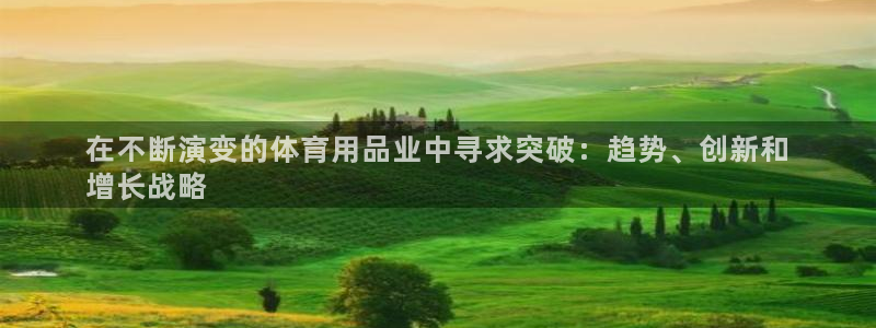 欧陆娱乐平台登陆地址在哪看：在不断演变的体育用品业中寻求突破