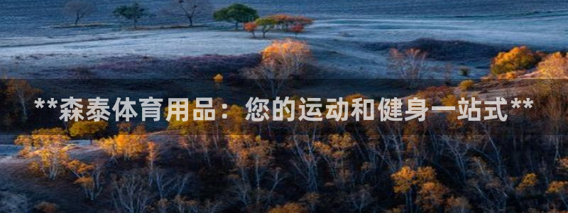 欧陆娱乐能提现嘛是真的吗:**森泰体育用品:您的运动和健身一