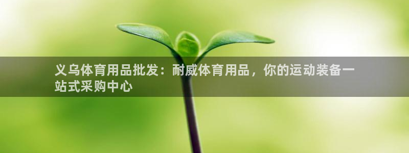 欧陆娱乐注册链接怎么弄出来：义乌体育用品批发：耐威体育用品，