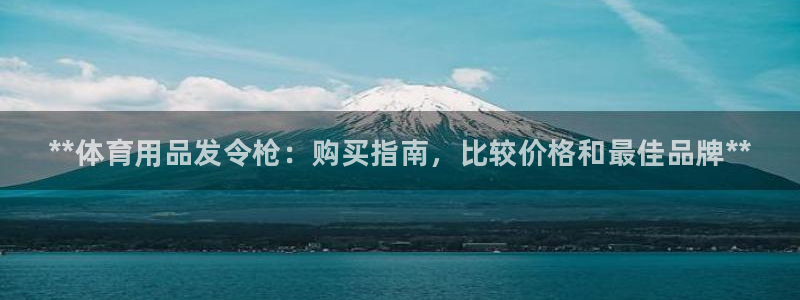 欧陆娱乐打什么方案：**体育用品发令枪：购买指南，比较价格和